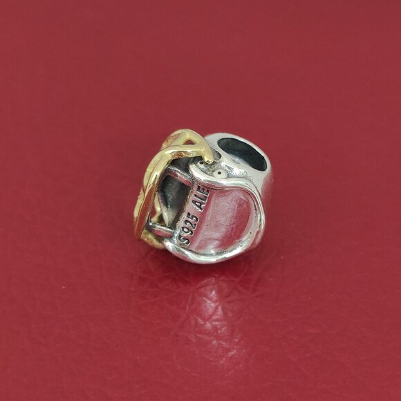 Pandora Atlanta Falcons NFL Football Helmet Charm 14K Gold and S925 Silver - Picture 4 of 9